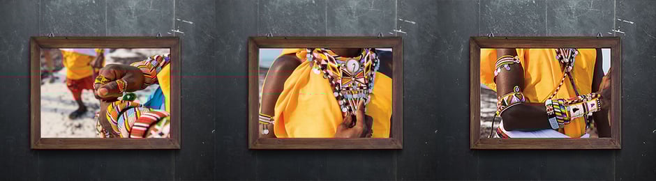 Masai Kollektion auf Fineart Fotopapier gedruckt.