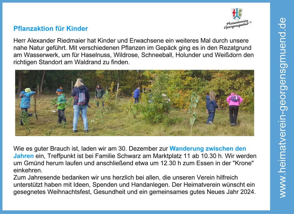 Pflanzaktion Riedmaier