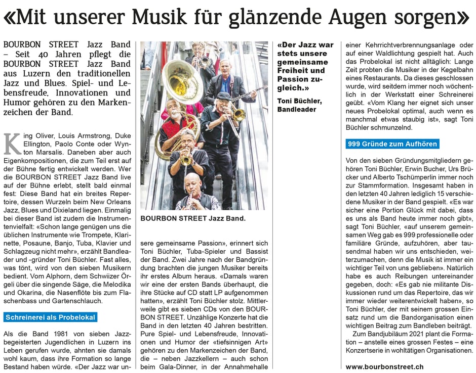 Interview im JazzTime November 2020