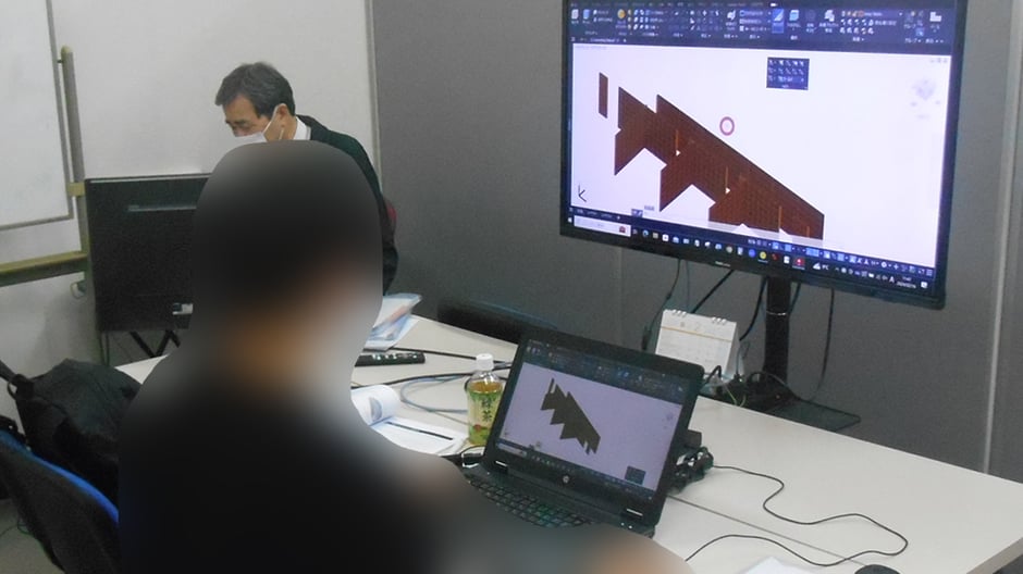 【AutoCAD-3D】岡山県 リサイクル企業様【個別講座】 講習実施事例