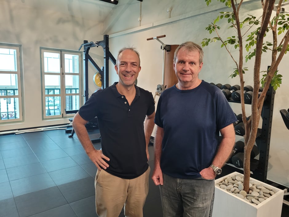 Alex - Health and Nutrition Coach (left); Darren - Executive and Business Coach (right)