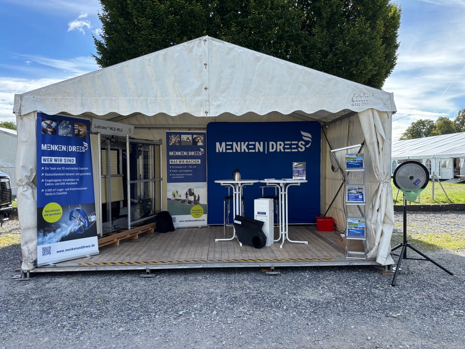 Messestand MENKEN | DREES auf der Fachmesse Düsser Schwein & Huhn
