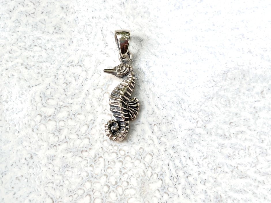 Seepferdchen Kettenanhänger aus 925 Silber