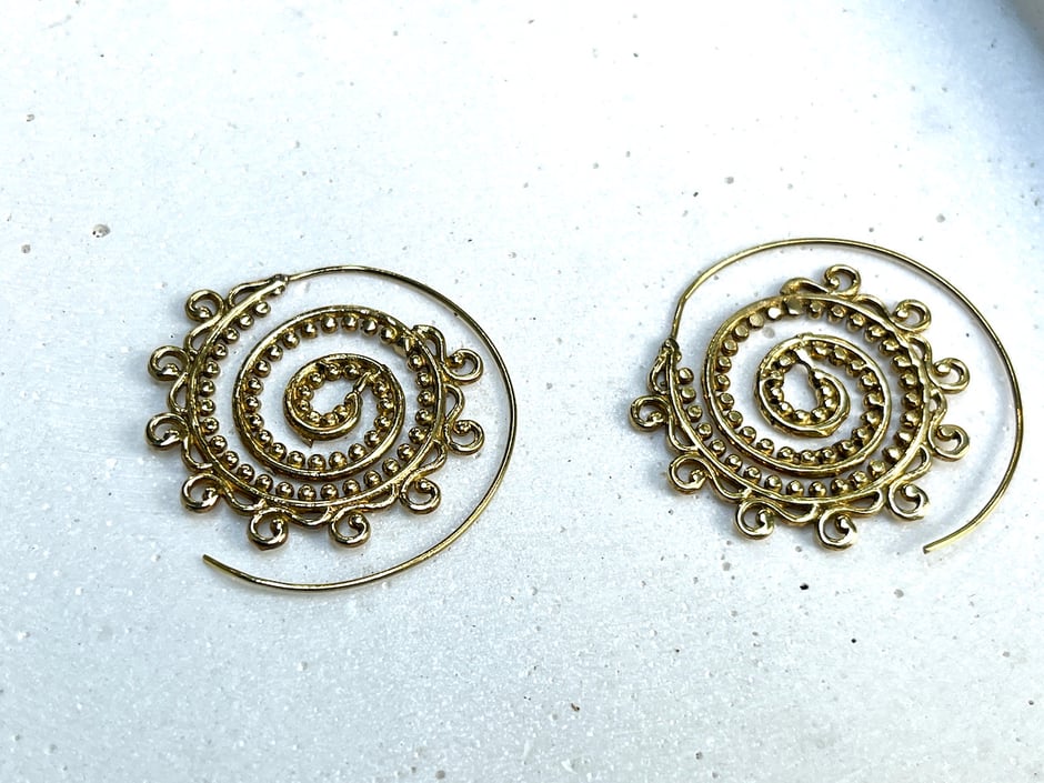 Ohrringe Spirale Goa gold 