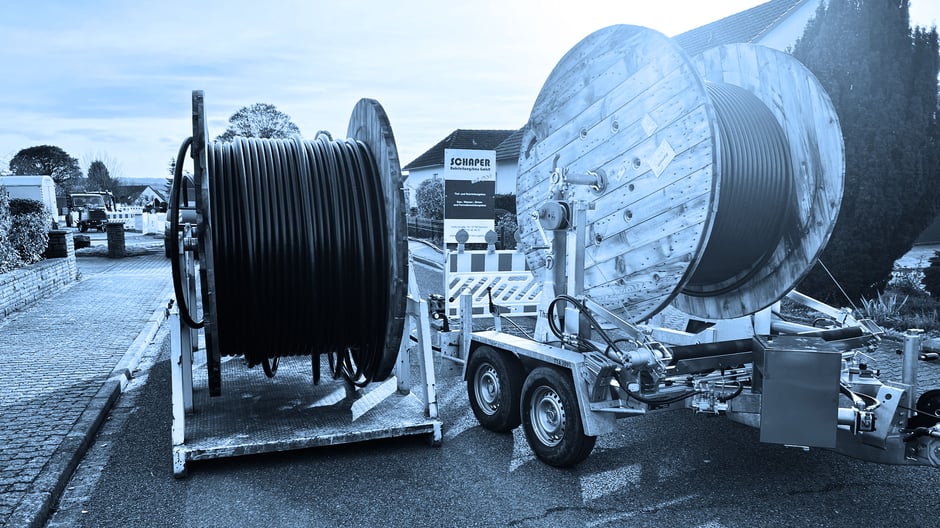 Erdkabelverlegung im Rahmen von Elektromontagearbeiten in Hameln - Pyrmont