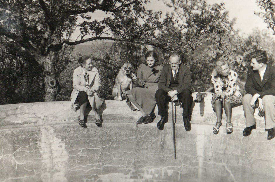 1940 Erna Bock, Elisabeth, Oskar, Lotte, Werner Baumann