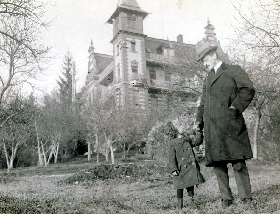 1913 Oskar mit Sohn Werner