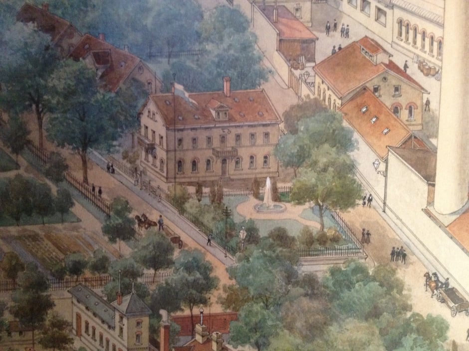 1910 Ausschnitt aus Firmengemälde