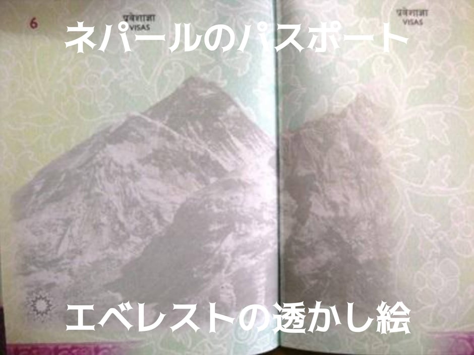 ネパールのパスポート