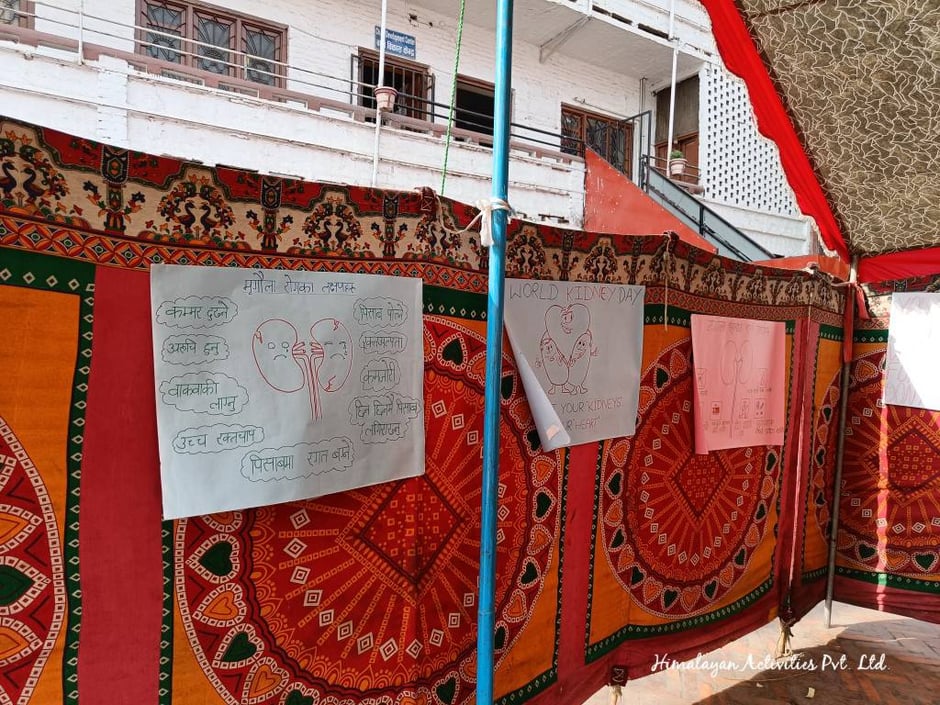国際腎臓の日inカトマンズダルバール広場