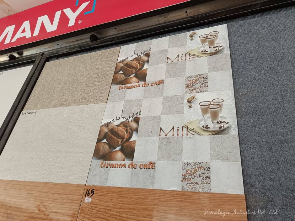 カトマンズのタイル＆水回り品素材店