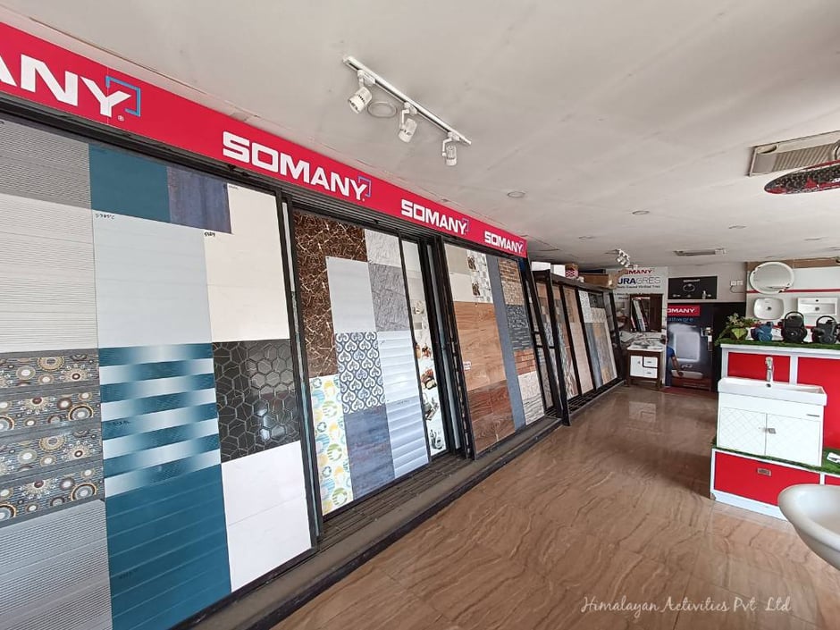 カトマンズのタイル＆水回り品素材店