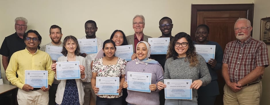 Awarding of well-earned certificates