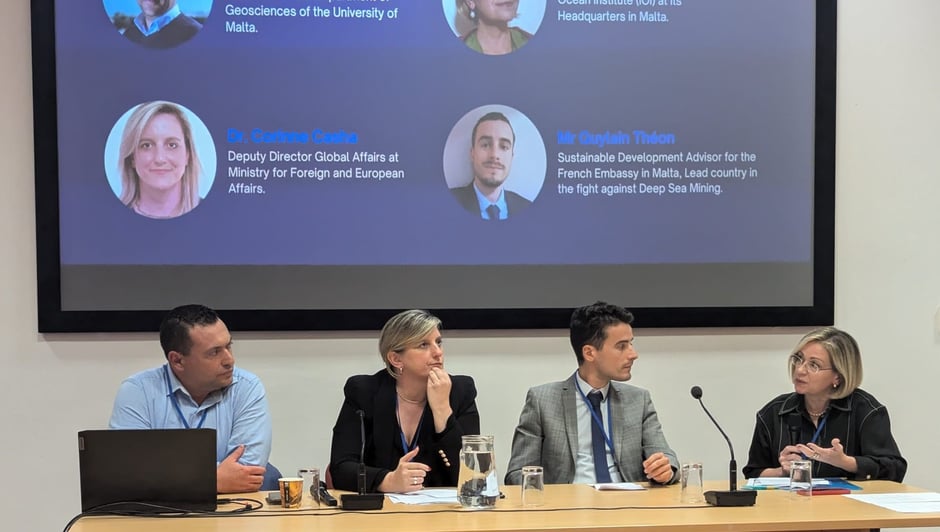 Panel Speakers L-R: Alan Deidun, Corinne Casha, Guylain Théon, Antonella Vassallo
