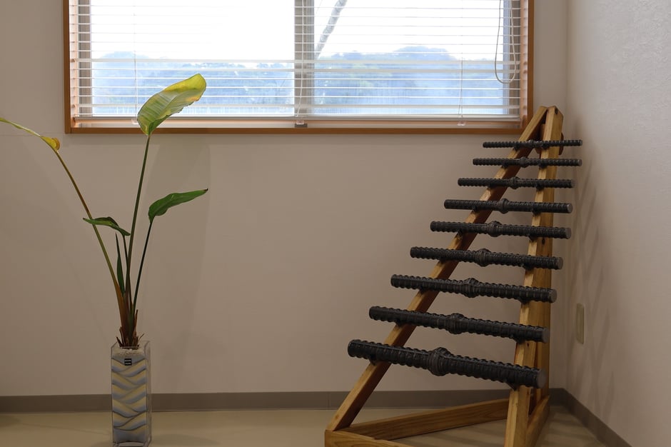 2階でお客様をお出迎え