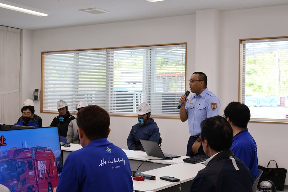 長崎北消防署様による講和の様子