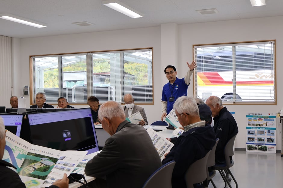 パンフレットを見ていただきながら弊社の説明を行いました