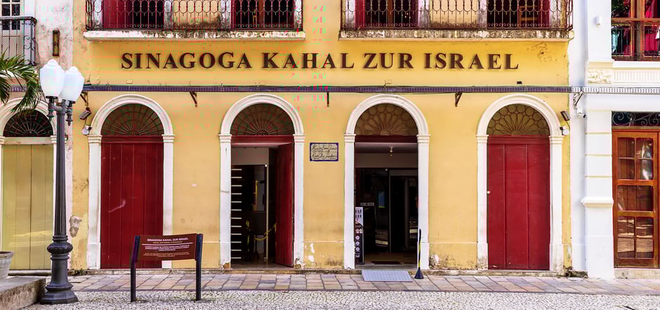 sinagoga, kahal zur israel, קהל צור ישראל, recife, בית כנסת, recife, brasil, recorrido por la ciudad, museo, isaac aboab da fonseca, judíos sefardíes