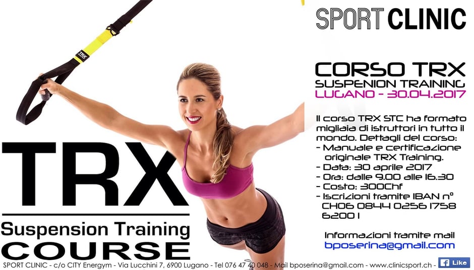 Programma corsi TRX, Trigger Point Therapy, Dynamax e RockTape