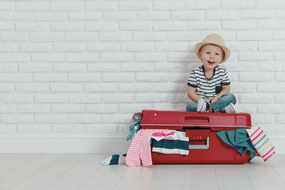 Koffer packen, wenn das Kind mit dem ex verreist