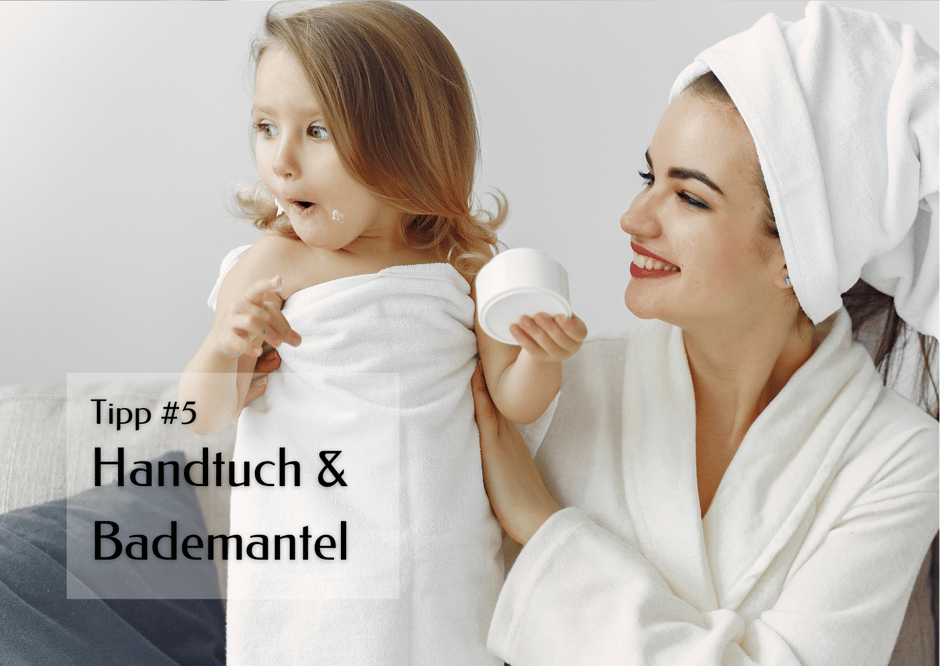 Handtücher und Bademantel im Hotel umweltbewusst nutzen.
