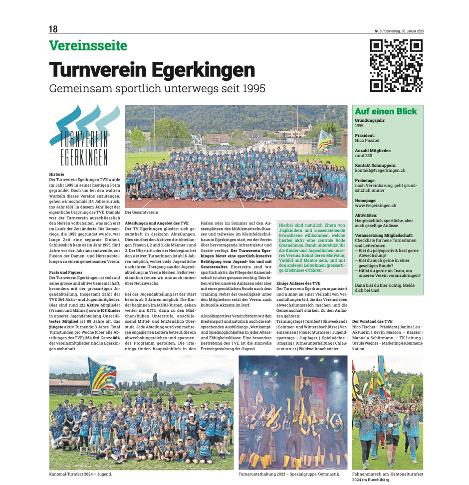 Per Klick auf dieses Bild gelangst du auf die Gesamtausgabe des Anzeiger Thal-Gäu vom 30.01.2025