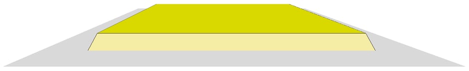 道路面より高い宅地のイメージ図