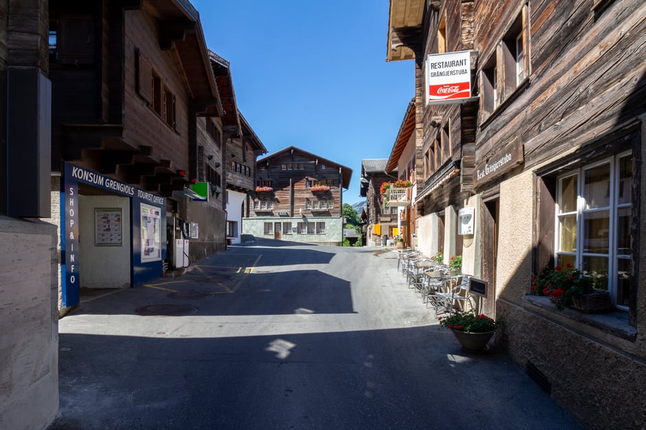 historischer Dorfkern von Grengiols