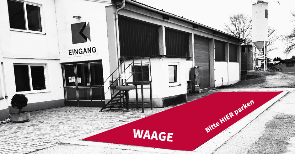 Kirschner & Zechmeister Kundewaage Wiegestation Kieswerk Schottergrube Entsorgung Kundeneingang 