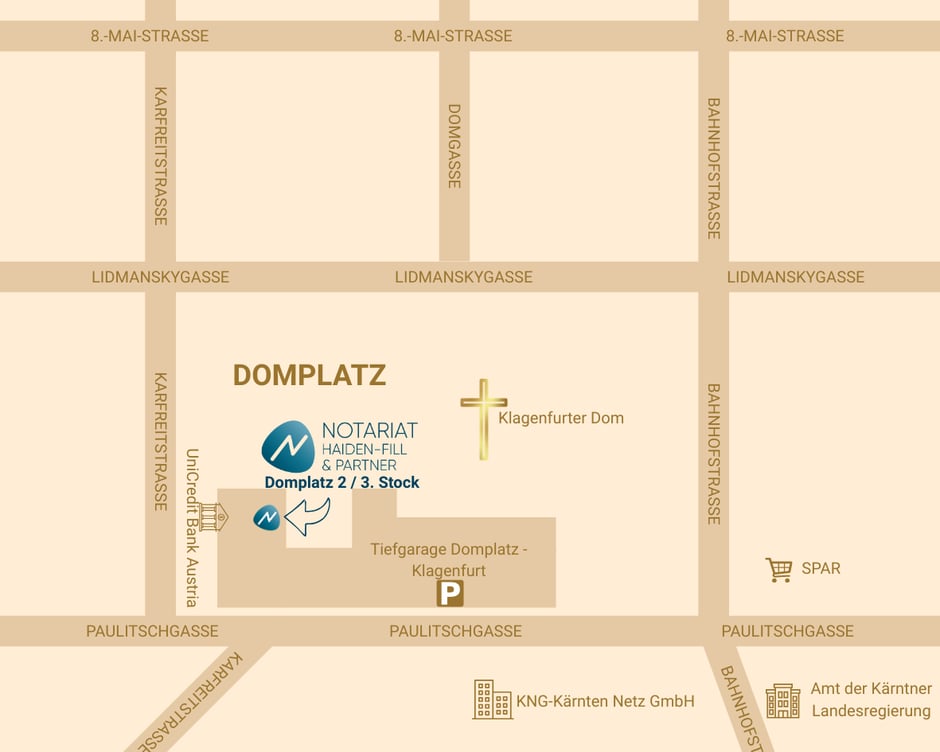 Bild Standort Kanzlei Domplatz 2, 9020 Klagenfurt