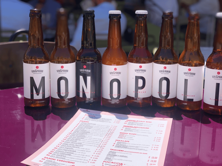 Monopolie- nicht nur für Weintrinker auch für Biertrinker ist Apulien gemacht