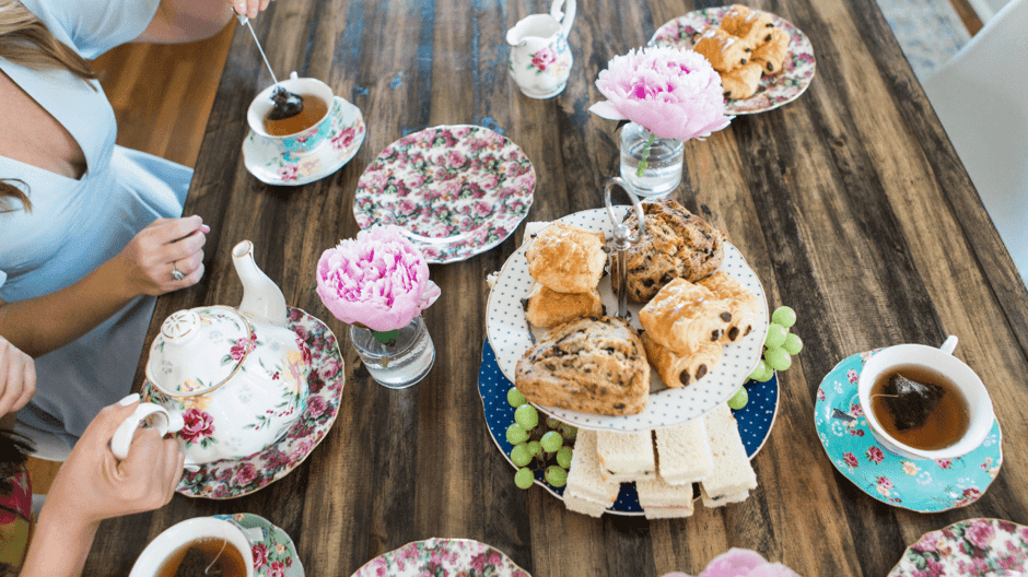 Tea party catering, loose organic tea in Austin, Texas