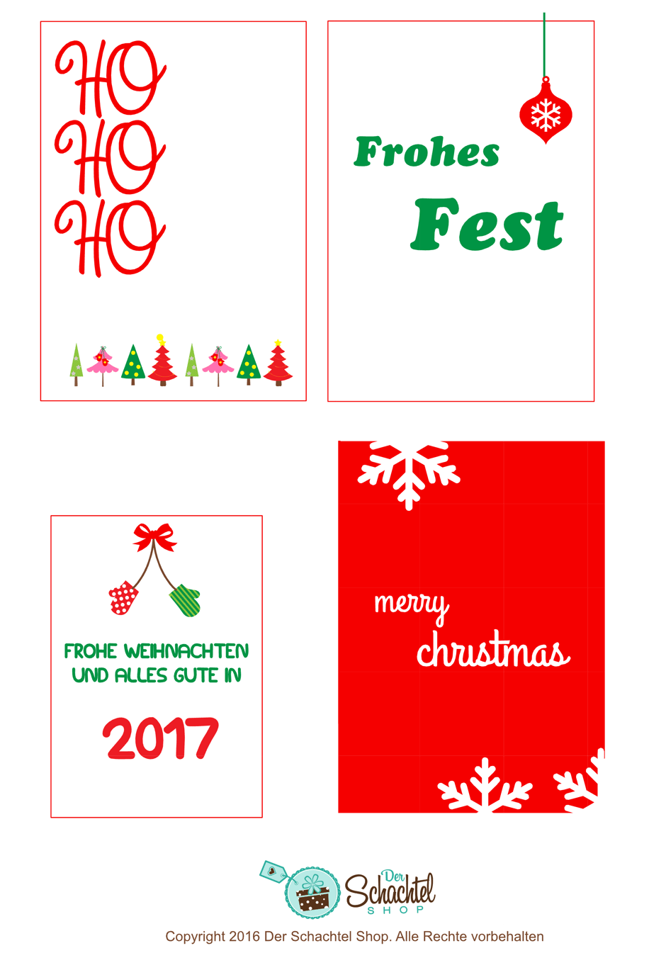 Persönliche Weihnachtsetiketten