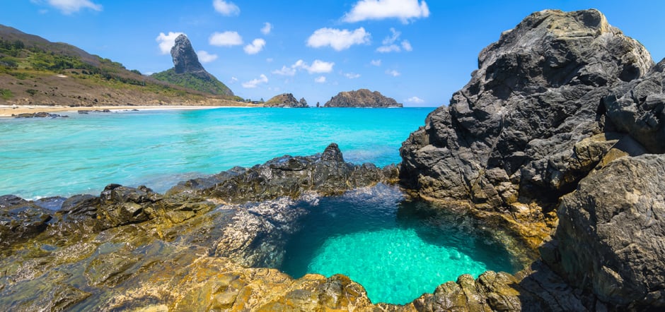 fernando de noronha, praia da conceição, morro do pico, parque marinho, mergulho, tartarugas marinhas, brasil, ilha paradisíaca, patrimônio mundial da unesco, viagem ao brasil, golfinhos