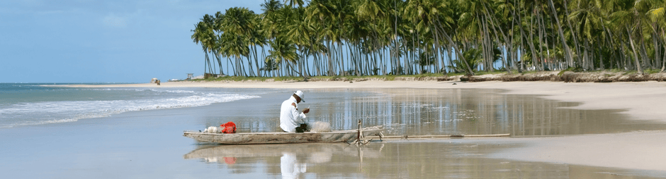 carneiros strand, tamandaré, kokoswälder, weisser sand, fluss delta, gute infrastruktur, tauchen, schnocheln, bootstouren, brasilien, geeignet für kinder