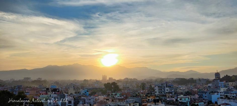 カトマンズの夕日