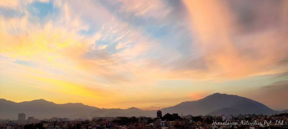 カトマンズの夕焼け