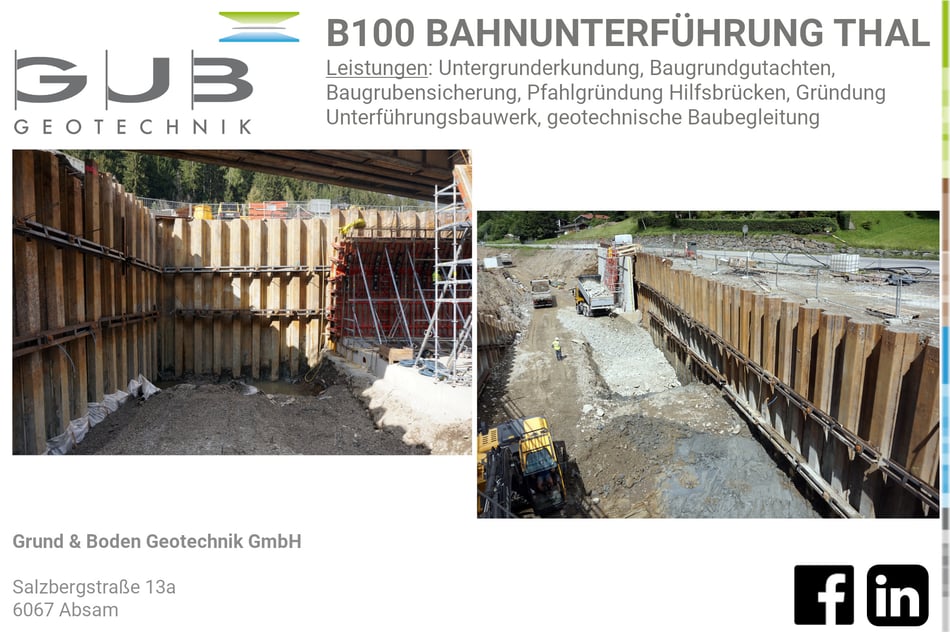 B100 Bahnnterführung Thal