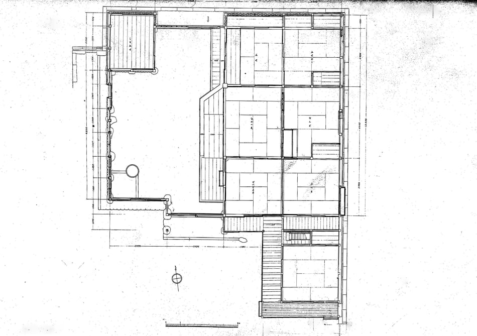 重要文化財 今西家住宅  一階 平面図