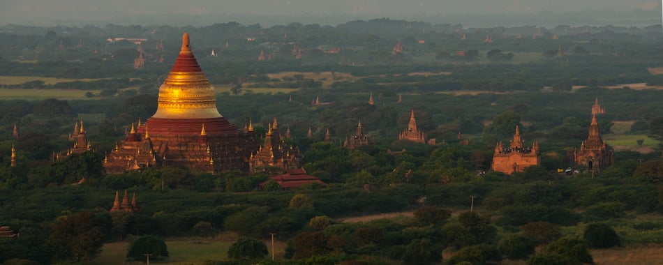 Some of the more than 3800 pagodas and stupas in Bagan, Myanmar