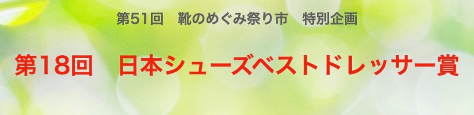 第18回シューズベストドレッサー賞(第51回靴のめぐみ祭り市ページ)