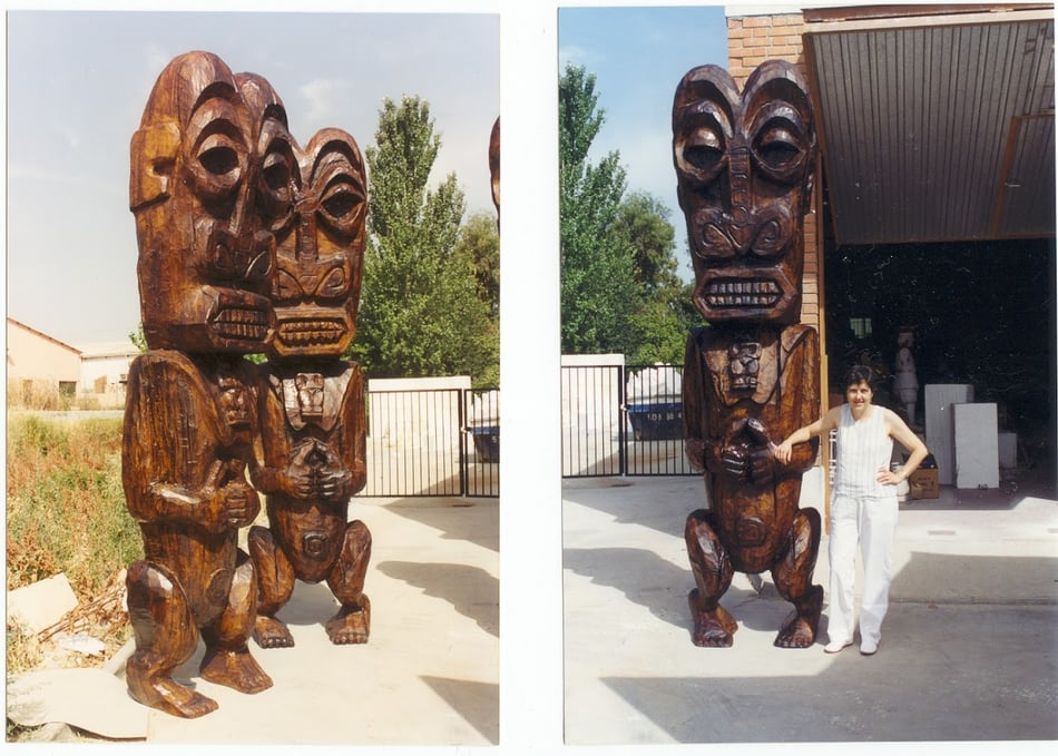 talla de tótem polinesio