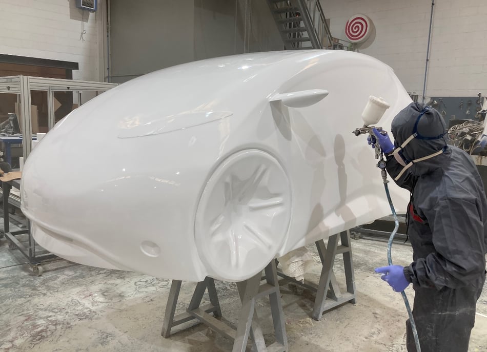 car model prototype built by corporeos.com