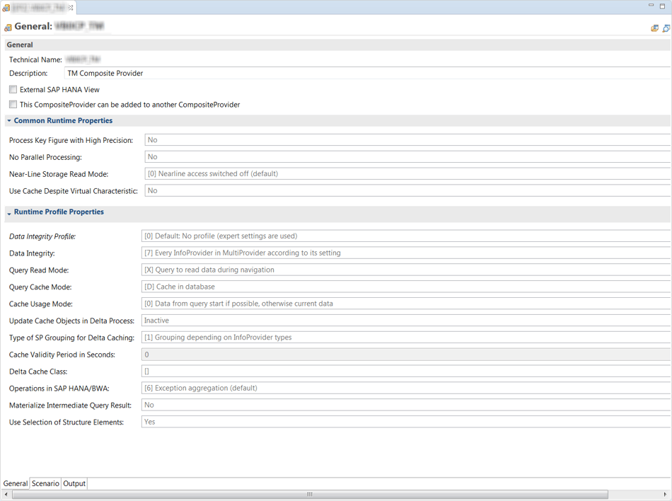 General Tab of your CompositeProvider