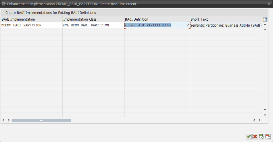 Enhancement Implementation: Create BAdI Implement