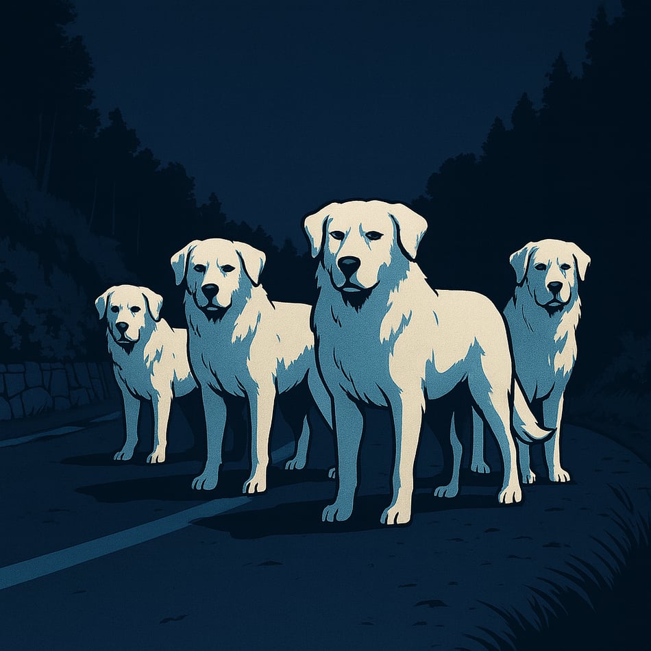 Kein richtiges Photo, nur Erinnerung: Wenn die Nacht Hunde schickt, bist Du nicht mehr im Training. Du bist erneut in der Prüfung.