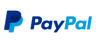 PayPal Logo für Zahlungsoption im Online Shop von PowderRoom Vintage Boutique.