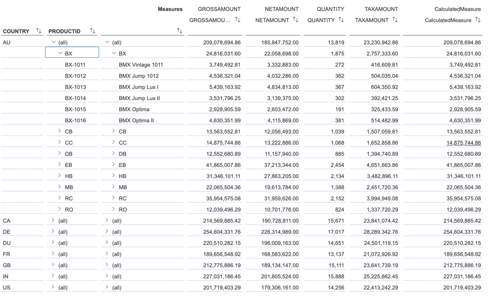 Datasphere: Analytic Model Preview with Hierarchy and Texts