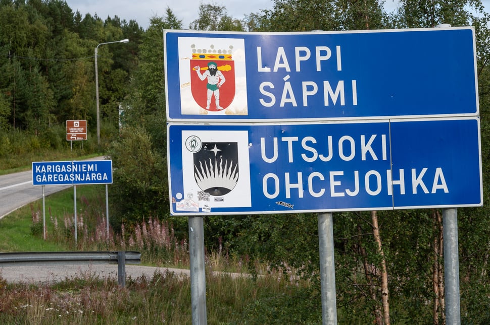 Völlig unspektakulär geht es von Norwegen in den finnischen Teil Lapplands