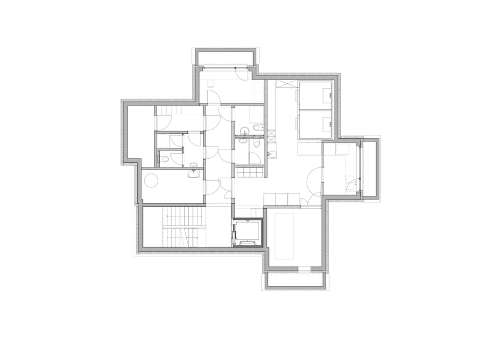 Hopf & Wirth Architekten ETH HTL SIA Winterthur, Erweiterung Neubau Pension Bugatti, Winterthur